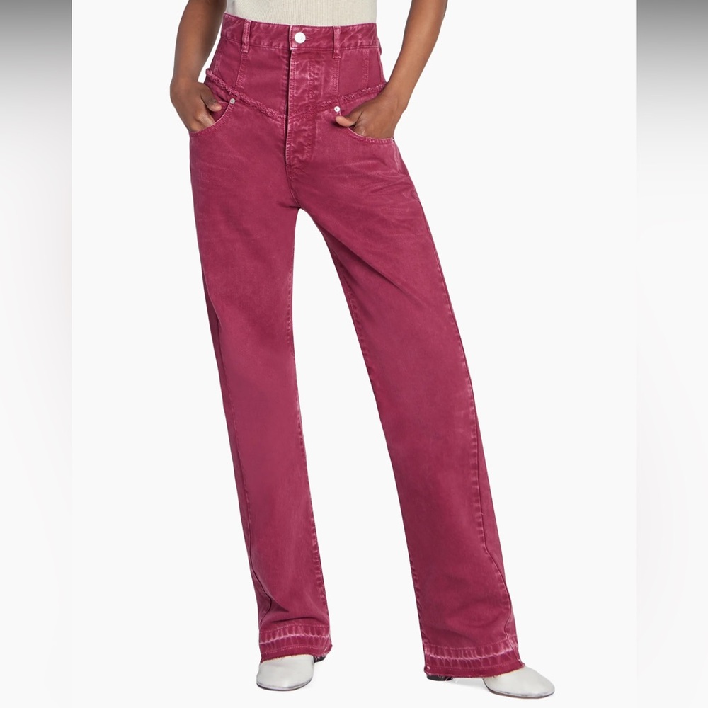 🆕 Isabel Marant Noemie High-Waisted Jeans Size 44 (12)
